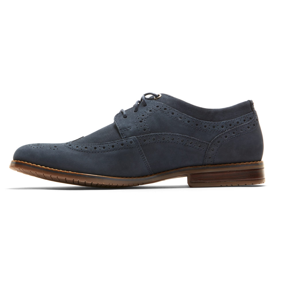 Rockport Mens Style Purpose 3 Wingtip - Oxfords Navy - XOD406289